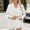 Beige, variant on Women's Solid Color Blazer for Work Professional Long Sleeve Notched Lapel Open Front Jacket With Pockets
