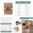 thumbnail image 6 of Western Texas Star Retro Balloon Curtains for Windows, Bedroom Curtains 54 Inch Length, Vintage Farmhouse Berry Brown Wood Tie Up Curtains Panels Thermal Insulated Bathroom Curtains Window 42"x54", 6 of 8