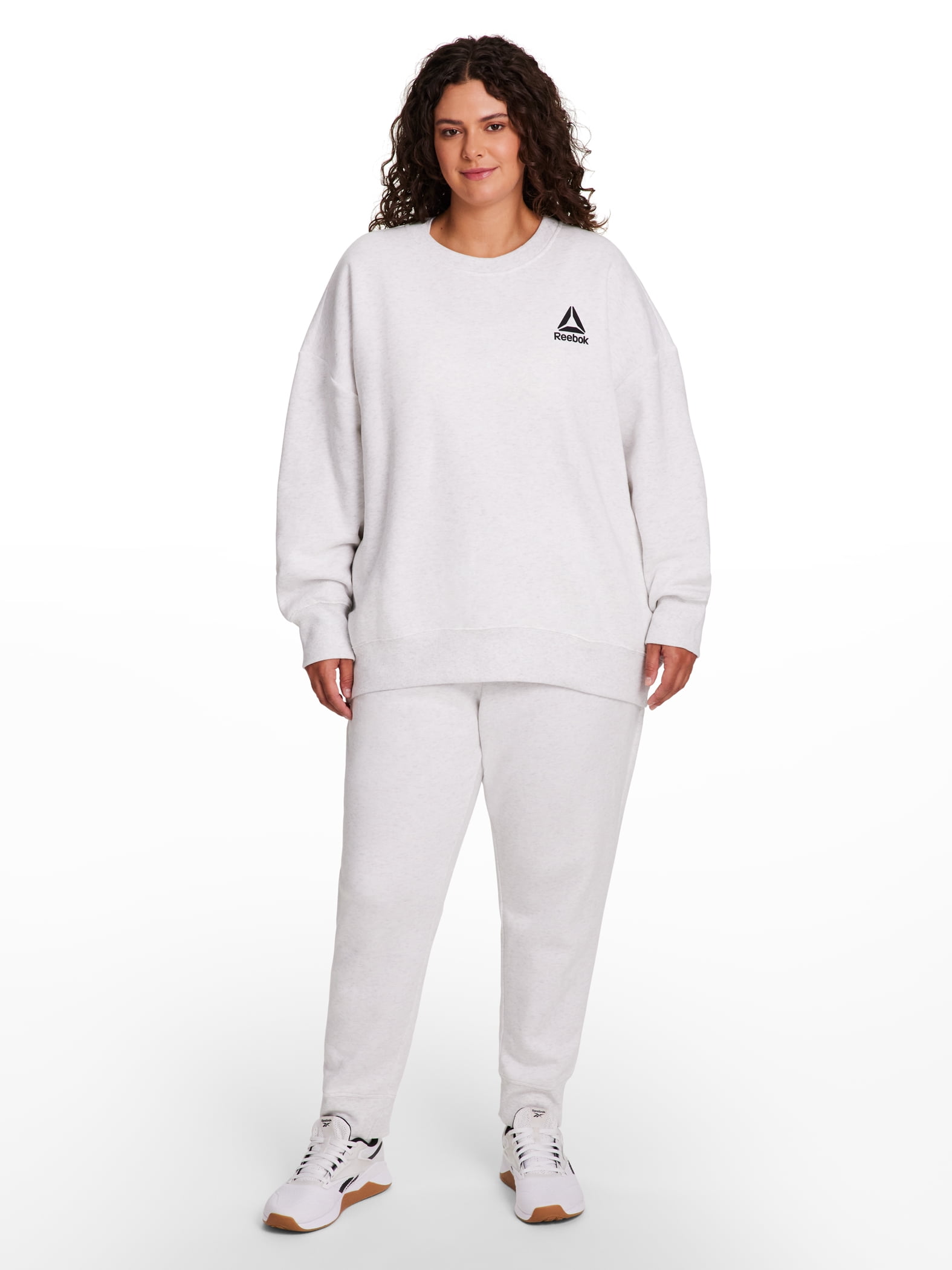 Reebok Women's and Women's Plus Weekender Oversized Crewneck, Sizes XS - XXXL
