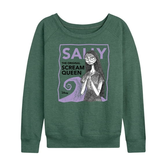 The Nightmare Before Christmas - Sally Scream Queen - Women's Lightweight French Terry Long Sleeve Shirt