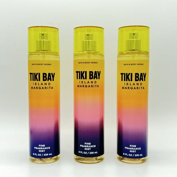 Bath and Body Works Tiki Bay Island Margarita 8oz Fine Fragrance Mist 3-Pack