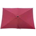 thumbnail image 4 of 6 X 9ft Patio Umbrella, Outdoor Waterproof Umbrella with Crank and Push Button Tilt, Rectangular Patio Umbrella for Garden, Backyard, Pool, Swimming Pool, Market, 4 of 7
