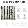 thumbnail image 5 of COMIO  Throw Pillow Covers Pattern Black and White Geometric Dots Lines of Borders Decor Pillow Cases Home Decorative Square Pillowcases, 5 of 5