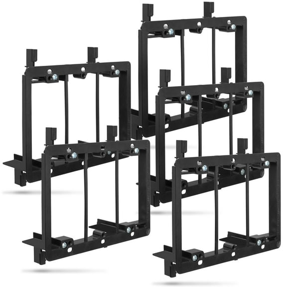 Low Voltage Mounting Bracket (3 Gang - 5 Packs), Fosmon Low Voltage Mounting Bracket (Mounting Screws Included) for Telephone Wires, Network Cables, HDMI, Coaxial, and Speaker Cables