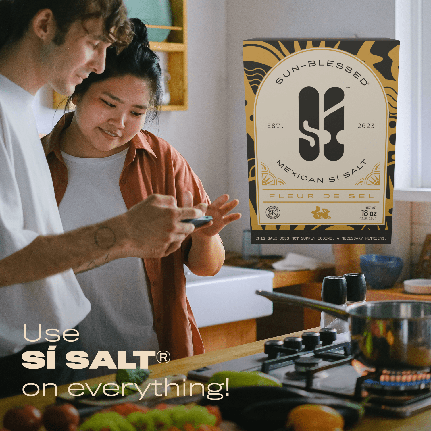 Sí Salt | Colima Fleur de Sel | Mexican Finishing Salt (18 Oz, Fleur de Sel)