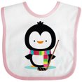 thumbnail image 3 of Inktastic Hockey Christmas Penguin Boys or Girls Baby Bib, 3 of 4
