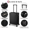 thumbnail image 6 of Byootique Rolling Makeup Case 24 Inch LED Lighted Mirror Cosmetic Travel Trolley, 6 of 10