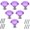 Purple, variant on 6 Pcs Crystal Glass Cabinet Knobs 30mm Diamond Shape Drawer Kitchen Cabinets Dresser Cupboard Wardrobe Pulls Handles (30mm, Purple)