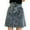 Blue, variant on Women'S High Waist Asymmetrical Denim Culotte Skirt Elegant Summer Casual Fashion A-Line Button Shorts