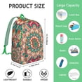 thumbnail image 5 of Functional Fashion Boho Mandala Floral Backpack, Large Capacity Bookbag for School College with Laptop Sleeve, Everyday Use, Ideal Gift, 5 of 5