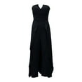 thumbnail image 4 of Rompers for Women 2025 Wide Leg V Neck Off Shoulder Jumpsuits, 4 of 4