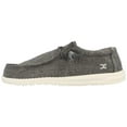thumbnail image 2 of hey dude men's wally linen loafers grey linen canvas textile memory foam 8 us m / eu 41, 2 of 2