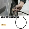 thumbnail image 2 of Unique Bargains 60cm 24' Tire Valve Stem Extension Inflator Extension Hose Universal Fit for Car Bicycle Quick Connect, 2 of 7