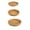 Set of 3, variant on Handmade Rattan Bread Baskets, 7.28In Round Wicker Fruit Serving Storage Bowls, Natural Woven Decorative Kitchen Counter Organizing