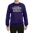 thumbnail image 2 of Wild Bobby, Only the Best Daddies Gets Promoted to Husband, Father's Day, Unisex Crewneck Graphic Sweatshirt, Purple, 3X-Large, 2 of 3