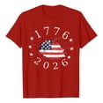 thumbnail image 4 of Women's Tops T-Shirts Relaxed Fit Graphic Eye Catching Print Casual Trendy Shirts, 4 of 4