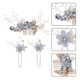thumbnail image 2 of 3Pcs Exquisite Wedding Hairpin Vintage Hairpin Flower Bridal Wedding Headpiece, 2 of 4