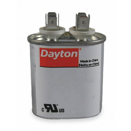 

Dayton Oval Motor Run Capacitor 12.5 Microfarad Rating 440VAC Voltage - 4UHA7