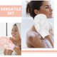 thumbnail image 4 of 2 guantes exfoliantes coreanos, guantes de baño, toallita asiática, toallas exfoliantes, frotador de espalda para mujeres y hombres, lavado de ducha, exfoliante, 4 of 5