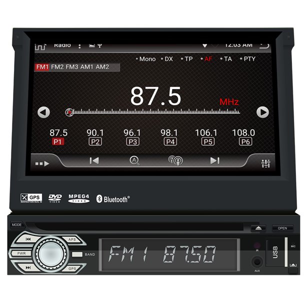 EinCar Single Din Car DVD CD Player Android 6.0 Bluetooth 7 Inch GPS