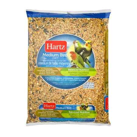 Hartz Medium Bird Food, 10.0 LB