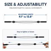 Eye Glasses Strap Eye-wear Retainer Glasses Holder Straps Adjustable Sun Glass Strap Anti-slip Glasses Straps Unisex Safety Glass Holder