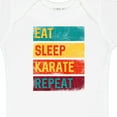 thumbnail image 4 of Inktastic Eat Sleep Karate Repeat Boys or Girls Baby Bodysuit, 4 of 5