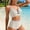 Swimsuit-246Beige, variant on Swimsuits for Women Bikini Sets 2 Pieces Push up Ribbed Ring Cutout Top High Waisted Bottom Textured Tummy Control Swimwear Beach Vacation