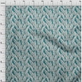 thumbnail image 4 of oneOone Cotton Silk Teal Blue Fabric Tropical Quilting Supplies Print Sewing Fabric By The Yard 42 Inch Wide-ME, 4 of 6