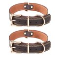 thumbnail image 1 of 2 Heavy Duty Genuine Leather Dog Collar Soft Adjustable for Male Female Dogs Best for Small Medium Large Breed Dogs, 1 of 4