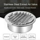 thumbnail image 2 of [2 Pack] Stainless Steel Air Vents, 7 Inch Round Louvered Grille Cover Vent, Hood Flat Ducting Ventilation, Air Vent Wall Air Outlet With Fly Screen M, 2 of 5