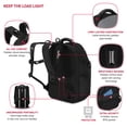 thumbnail image 6 of SWISSGEAR Stride ScanSmart Laptop Backpack, 17" Padded Compartment, Travel & Everyday Use, Black, 6 of 11