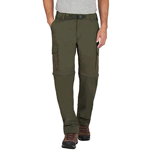 bc clothing men's cotton lined adjustable belted cargo pants