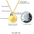 thumbnail image 6 of FindChic Birth Flower Necklaces for Women with Birthstone Gold Plated Stainless Steel Jan. to Dec. Guardian Month Floral Cherry Biossom Pendant Necklace Jewelry Gift for Her Birthday Christmas (Box), 6 of 8
