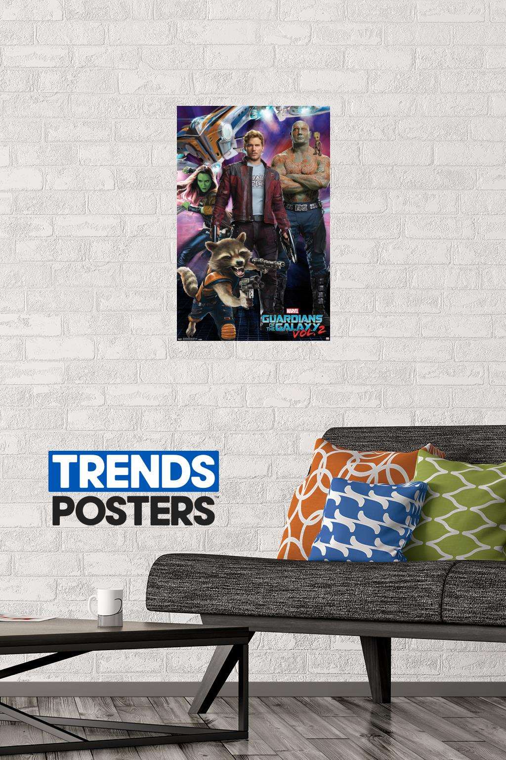 Marvel Cinematic Universe - Guardians of the Galaxy 2 - Group Wall Poster, 14.725" x 22.375"