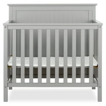 Dream On Me Ava 4-in-1 Convertible Mini Crib, Pebble Grey