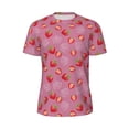 thumbnail image 5 of Wukai Cute Strawberry Print Men's Short-Sleeved Mesh T-Shirt,Quick-Dry Short Sleeve Workout T-Shirt-XX-Large, 5 of 8