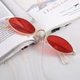 thumbnail image 3 of Gafas de sol Mujer Gafas de sol ovaladas de protección ocular Vintage Gafas de lente transparentes con almohadillas de nariz ligeras para conducir viajar deportes Anggrek Otros, 3 of 8