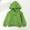 thumbnail image 2 of Ketyyh-chn99 Kids Hoodies Boys Girls Cartoon Sweatshirt Hooded Pullover Warm Hoodie Green,2-3 Years, 2 of 2