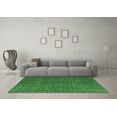 thumbnail image 3 of Ahgly Company Indoor Round Abstract Emerald Green Modern Area Rugs, 3' Round, 3 of 4
