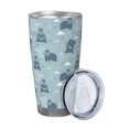 thumbnail image 2 of KLL Cute Hippopotamus Print 40oz Stainless Steel Insulated Car Cup with Spillproof Lid - Keep Your Drink Hot or Cold on the Go-Straw Three-piece Set, 2 of 8