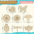 thumbnail image 3 of YIYOUZQT 50 Pcs Unfinished Wood Cutouts Ornaments for Crafts 5 Styles Butterfly Flower Bee Bird Blank Wooden Cutouts Slices for Kids DIY Paint Spring Hanging Decor for Home School Party Decorations, 3 of 7