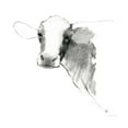 thumbnail image 2 of Tillmon, Avery 20x20 White Modern Wood Framed Museum Art Print Titled - Cow II Dark Square, 2 of 4