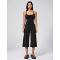 thumbnail image 3 of IDOPIP Workout Sets for Women Two Piece Halter Tank Top Sports Bra Matching Wide Leg Capri Flared Gauchos Pants Gym Cropped Leggings Athletic Running Work Yoga Pilates Outfits, 3 of 6