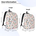 thumbnail image 3 of Yiaed Scandinavian Alphabet1 Print Backpack, Premium Laptop Backpack, Travel Backpack for Women, Lightweight Backpacks, Comfortable Back Pack-Medium, 3 of 5