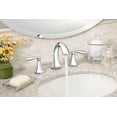 thumbnail image 4 of Moen TV6420 Eva Chrome Two-Handle High Arc Widespread Bathroom Sink Faucet for 3-Hole Setups with Valve Included, 4 of 6