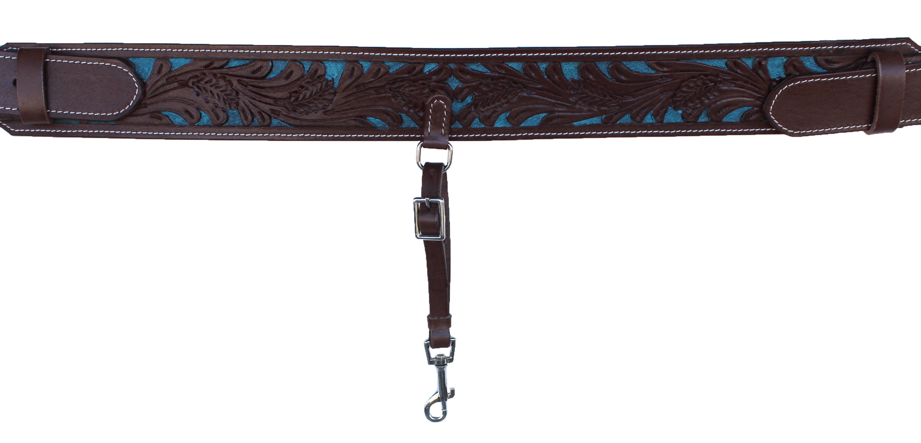 Flanc Arrière Western En Cuir à Outils Floraux Pour Cheval Miniature - Modèle A09 - Neuf