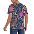 thumbnail image 2 of Lsque Floral Pattern Mens Polo Golf Shirts Funny Graphics Shorts Sleeve Button Shirts Baseball T-shirt-X-Large, 2 of 7