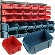 30 PIECE- WALL MOUNTED MULTI-BIN STORAGE RACK