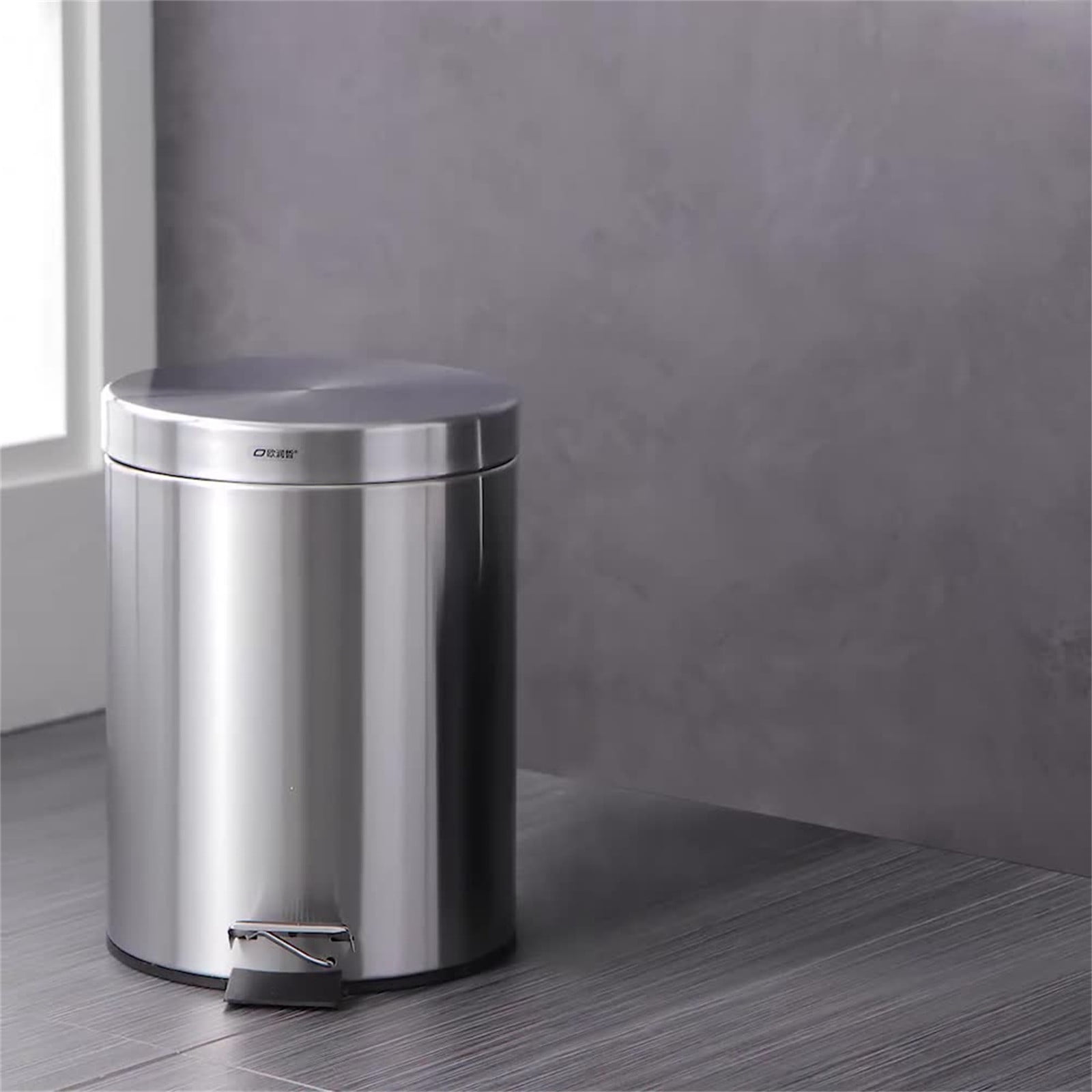 CVLNCYCLING Clearance 13 Gallon Stainless Steel Kitchen Trash Can,Garbage Can for Bathroom,Trash Can with Lid,for Bathroom, Kitchen, Office